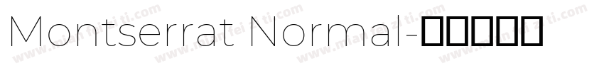 Montserrat Normal字体转换